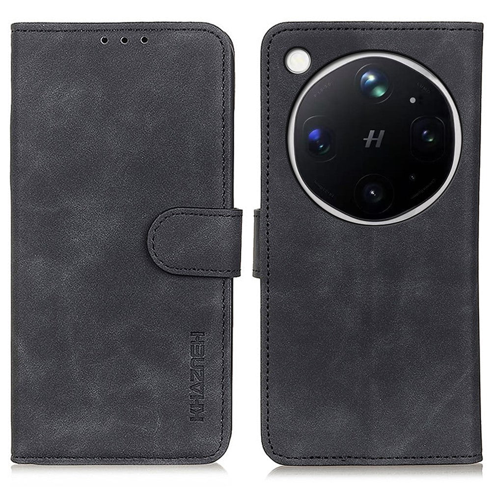 KHAZNEH For Oppo Find X9 Ultra 5G Case PU Leather Retro Texture Phone Cover