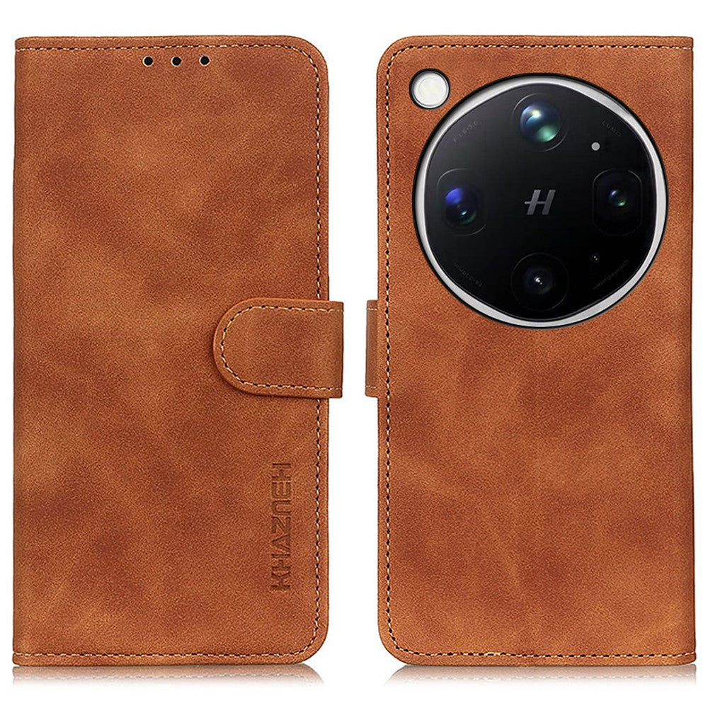 KHAZNEH For Oppo Find X9 Ultra 5G Case PU Leather Retro Texture Phone Cover