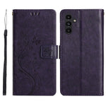 Til Samsung Galaxy S26 FE Læder Pung Etui Sommerfugl Blomst Trykt Telefoncover med Rem