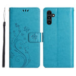 Til Samsung Galaxy S26 FE Læder Pung Etui Sommerfugl Blomst Trykt Telefoncover med Rem