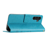 Til Samsung Galaxy S26 FE Læder Pung Etui Sommerfugl Blomst Trykt Telefoncover med Rem