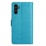 Til Samsung Galaxy S26 FE Læder Pung Etui Sommerfugl Blomst Trykt Telefoncover med Rem