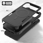 For iPhone 18 Pro Max / 17 Pro Max Case Compatible with MagSafe Dual Layer PC + TPU Shockproof Phone Cover