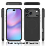 For iPhone 18 Pro Max / 17 Pro Max Case Compatible with MagSafe Dual Layer PC + TPU Shockproof Phone Cover