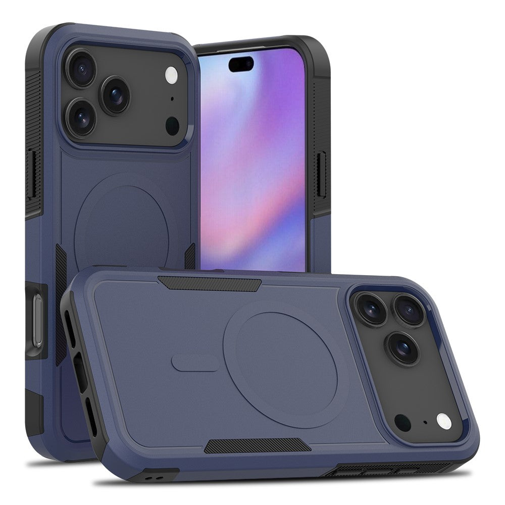 For iPhone 18 Pro Max / 17 Pro Max Case Compatible with MagSafe Dual Layer PC + TPU Shockproof Phone Cover