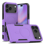 For iPhone 18 Pro Max / 17 Pro Max Case Compatible with MagSafe Dual Layer PC + TPU Shockproof Phone Cover