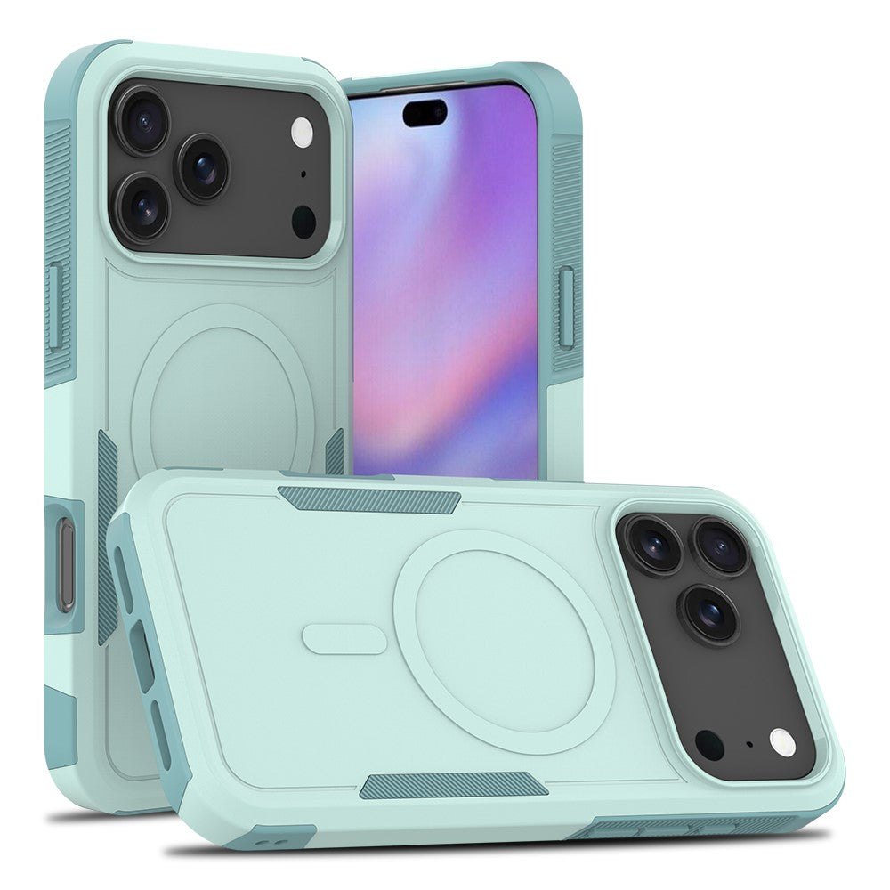 For iPhone 18 Pro Max / 17 Pro Max Case Compatible with MagSafe Dual Layer PC + TPU Shockproof Phone Cover