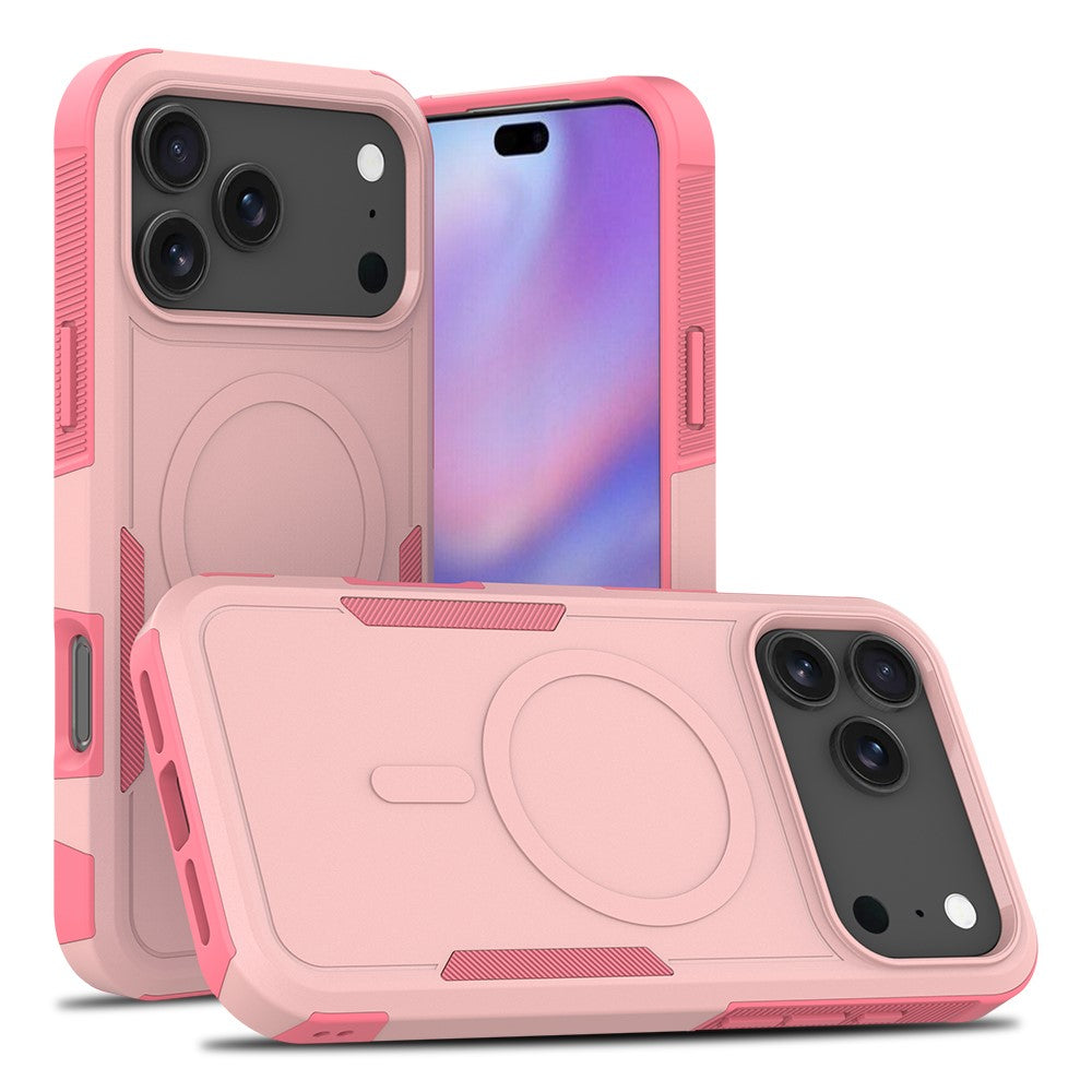 For iPhone 18 Pro Max / 17 Pro Max Case Compatible with MagSafe Dual Layer PC + TPU Shockproof Phone Cover