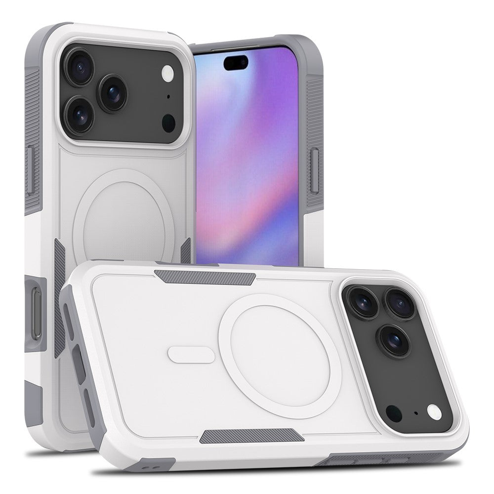 For iPhone 18 Pro Max / 17 Pro Max Case Compatible with MagSafe Dual Layer PC + TPU Shockproof Phone Cover
