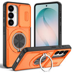 Magnetiskt skal för Samsung Galaxy S26 med glidande kameraskydd, roterande stöd, PC + TPU-skal