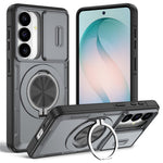 Magnetiskt skal för Samsung Galaxy S26 med glidande kameraskydd, roterande stöd, PC + TPU-skal