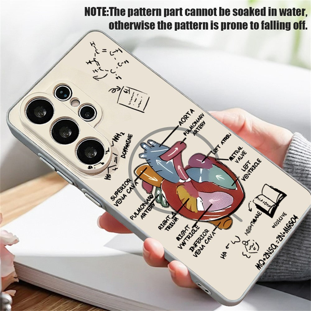 For Samsung Galaxy S26 Ultra Magnetic Case UV Printing Colorful Pattern PC + TPU Phone Protective Cover
