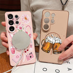 For Samsung Galaxy S26 Ultra Magnetic Case UV Printing Colorful Pattern PC + TPU Phone Protective Cover