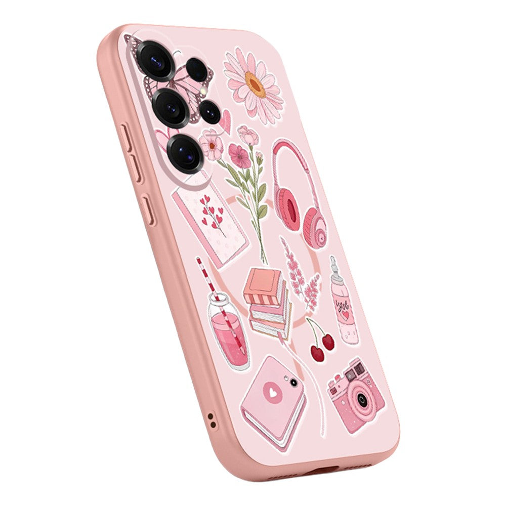 For Samsung Galaxy S26 Ultra Magnetic Case UV Printing Colorful Pattern PC + TPU Phone Protective Cover