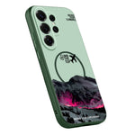 För Samsung Galaxy S26 Ultra Magnetiskt Fodral UV-utskrift Berg Flygplan Mönster Stötsäkert PC + TPU Skal