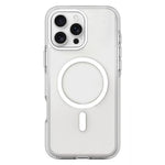 For iPhone 16 Pro Max Magnetic Case Clear PC TPU TPE Shockproof Cover Compatible with MagSafe
