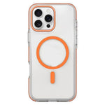 For iPhone 16 Pro Max Magnetic Case Clear PC TPU TPE Shockproof Cover Compatible with MagSafe