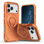 For iPhone 18 Pro Max / 17 Pro Max Magnetic Case Shockproof PC + TPU Anti-Slip Textured Phone Cover