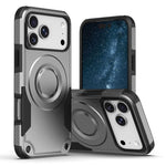 For iPhone 18 Pro Max / 17 Pro Max Magnetic Case Shockproof PC + TPU Anti-Slip Textured Phone Cover