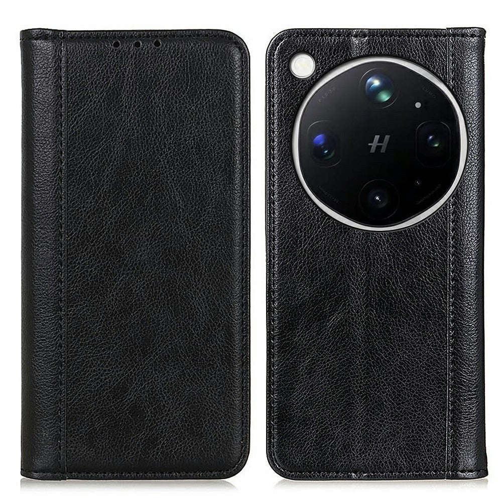 For Oppo Find X9 Ultra 5G Stand Case Split Leather Litchi Texture Wallet Phone Cover