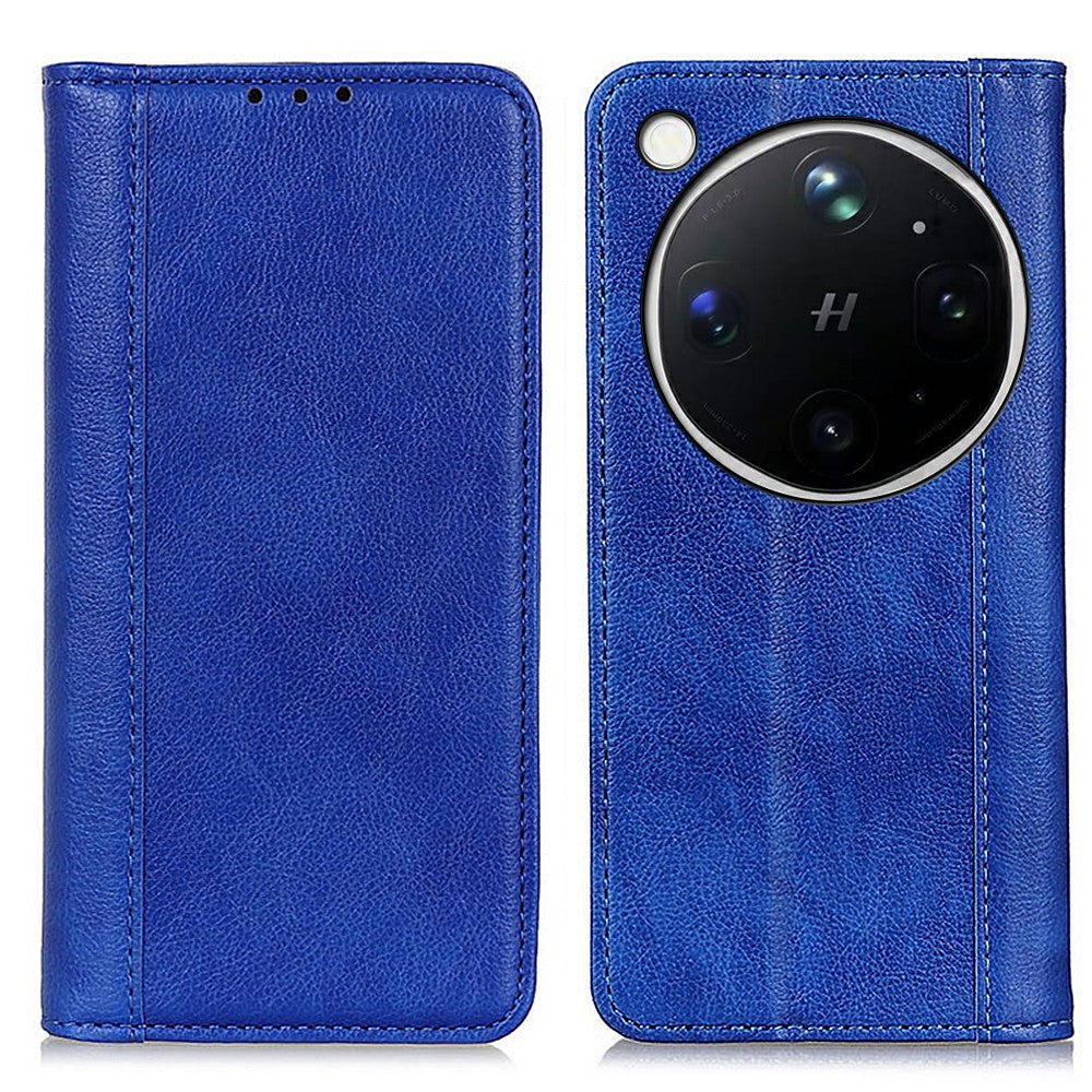 For Oppo Find X9 Ultra 5G Stand Case Split Leather Litchi Texture Wallet Phone Cover