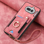 Til Nothing Phone (4a) Retro PU lædercover telefoncover med RFID-blokerende kortholder / Ringholder