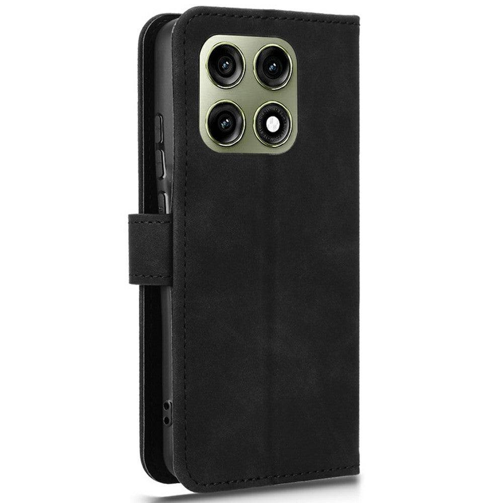 Til Motorola Edge 70 Pro 5G læderetui, skin-feel, anti-drop, tegnebog, stander, flip telefoncover