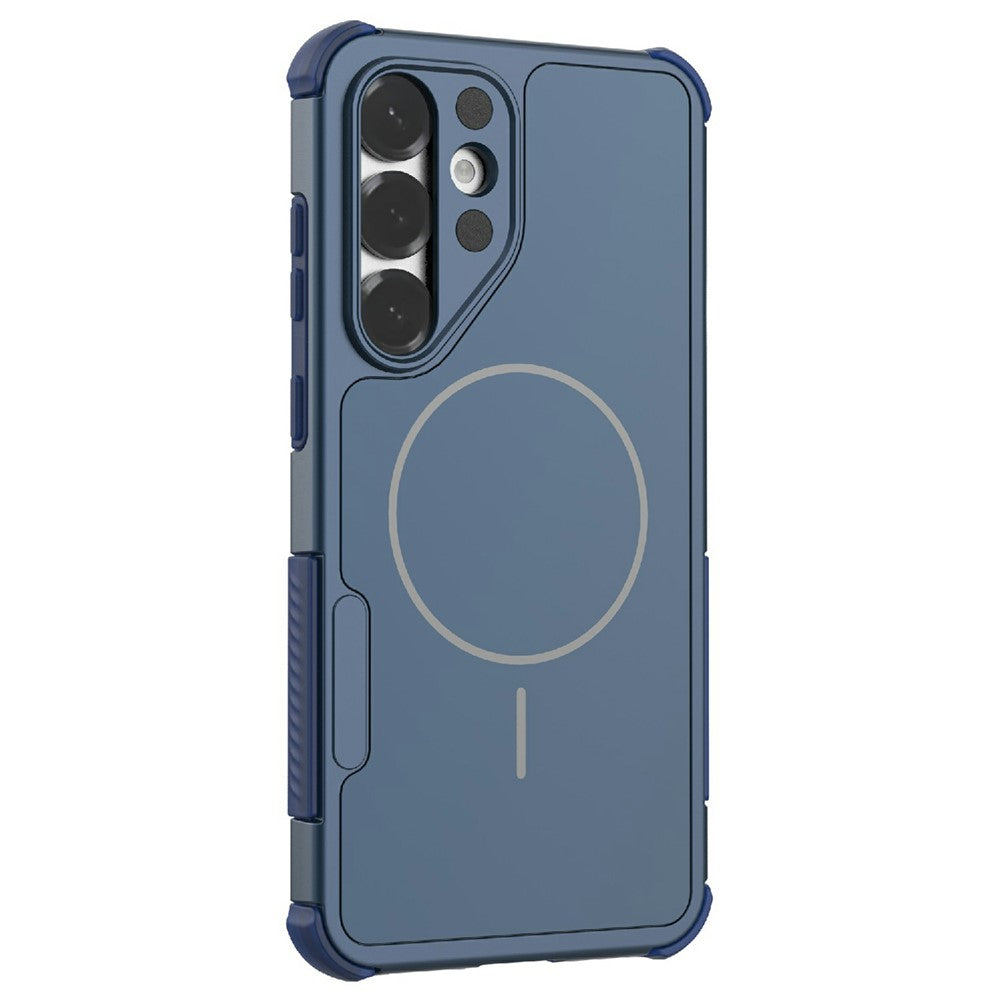 Til Samsung Galaxy S25+ Magnetisk Cover Stødsikkert Airbag PC+TPU Telefoncover