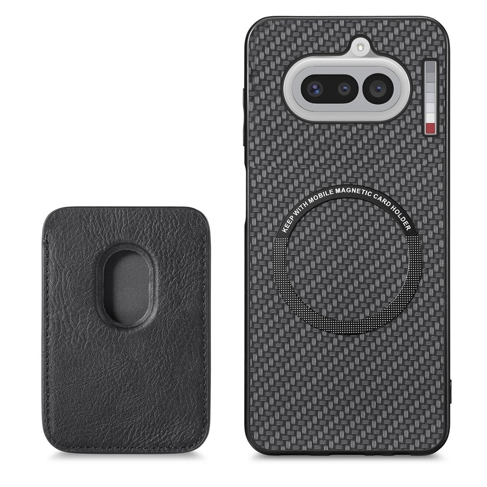 Til Nothing Phone (4a) Magnetisk cover Aftagelig kortholder Telefonbagcover