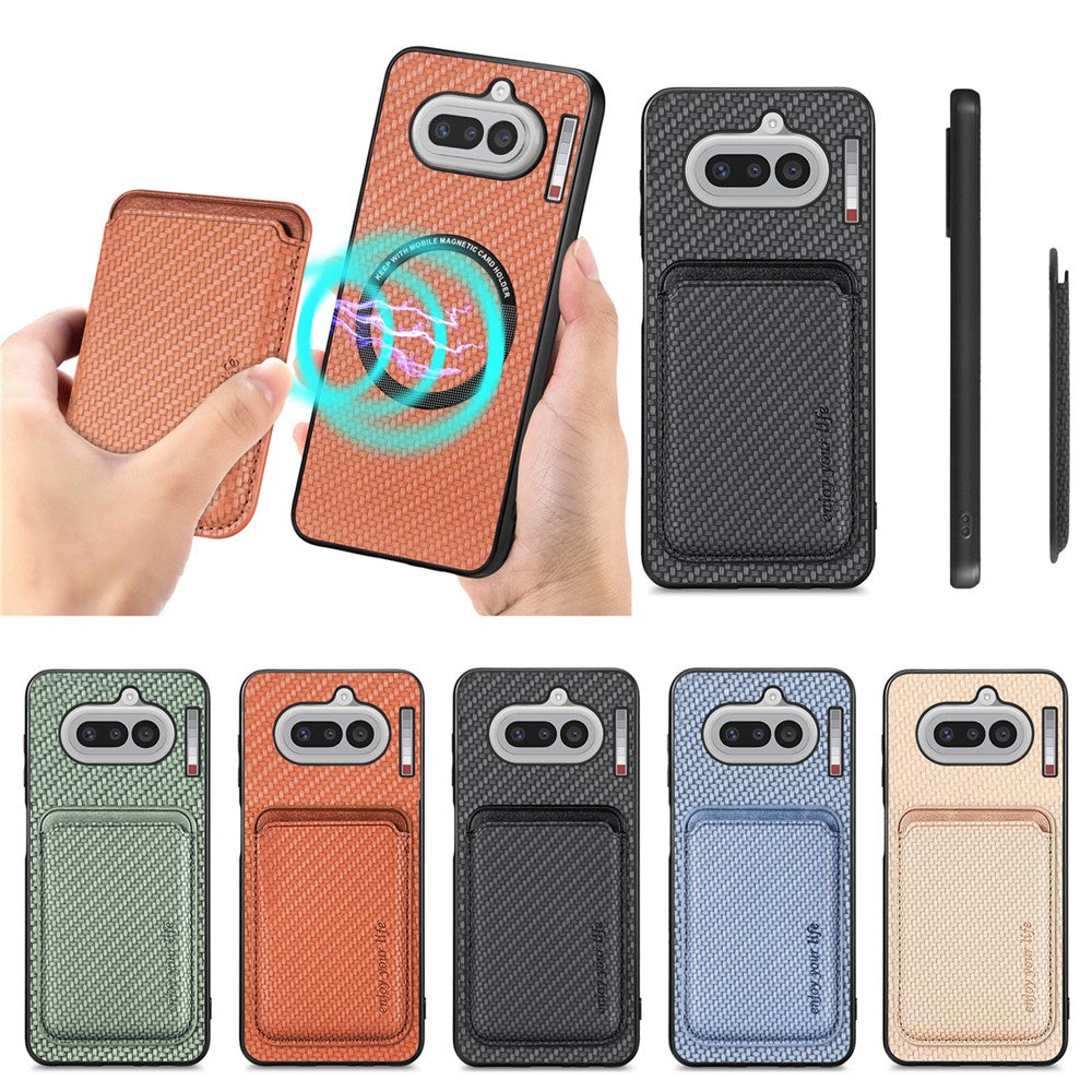 Til Nothing Phone (4a) Magnetisk cover Aftagelig kortholder Telefonbagcover