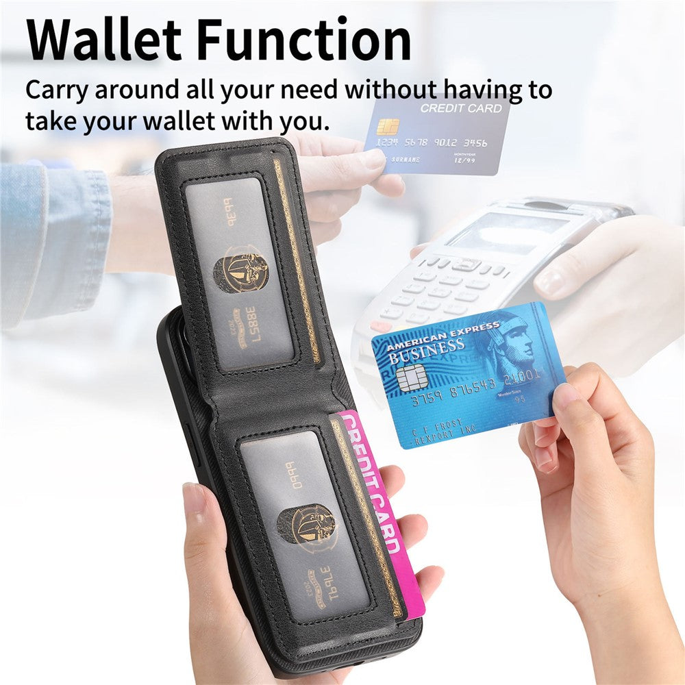 For Nothing Phone (4a) Case Cloth Texture Leather + PC + TPU Cover with RFID Blocking Card Holder