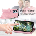 For Xiaomi Redmi 15a 5G Zipper Wallet Case with Strap Flower Imprint PU Leather Phone Cover