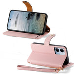 For Xiaomi Redmi 15a 5G Case RFID Blocking Zipper Pocket Leather Wallet Phone Cover with Strap