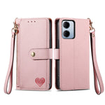 For Xiaomi Redmi 15a 5G Case RFID Blocking Zipper Pocket Leather Wallet Phone Cover with Strap