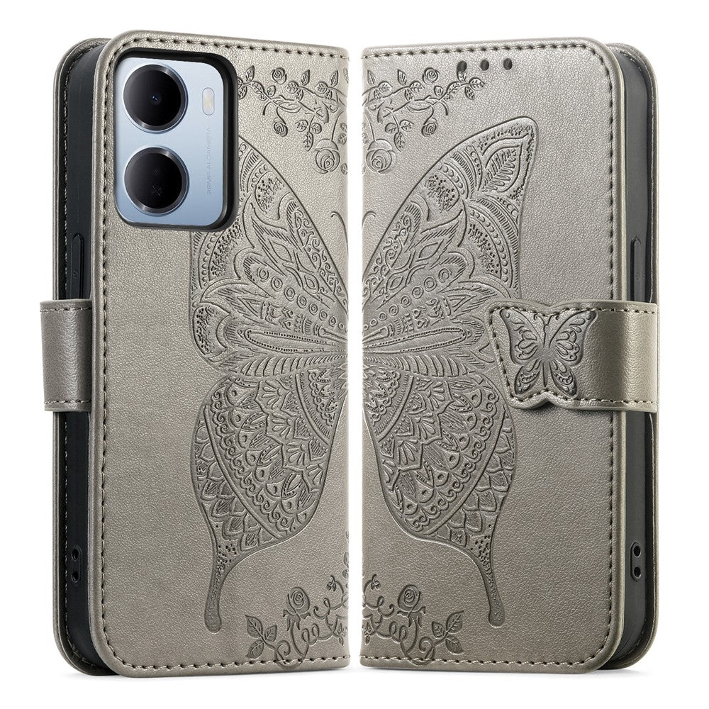 For Xiaomi Redmi 15a 5G Case with Strap Butterfly Pattern PU Leather Wallet Phone Cover