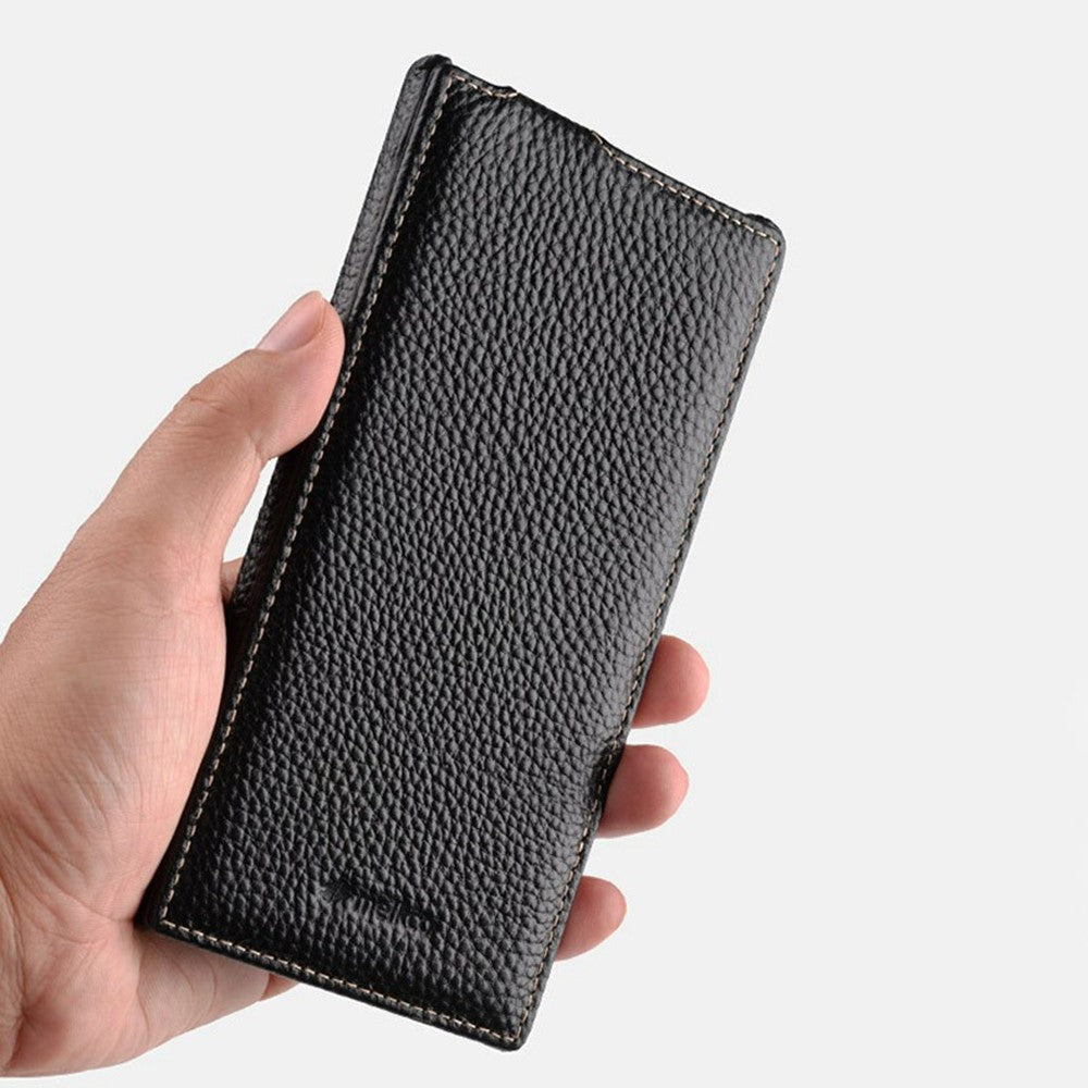 MELKCO til Samsung Galaxy S26+ Magnetisk etui Lodret flip ægte okselæder + PC-telefoncover