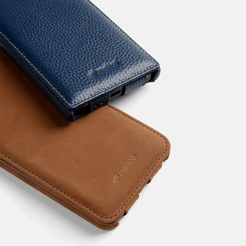 MELKCO til Samsung Galaxy S26+ Magnetisk etui Lodret flip ægte okselæder + PC-telefoncover
