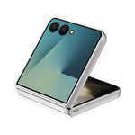 Til Samsung Galaxy Z Flip7 5G-cover Elektroplettering Bølgetekstur Læder + PC Sammenklappelig telefoncover