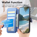 For Oppo Find X9 Pro 5G Magnetic Case RFID Blocking Detachable Wallet Stand Cloth Texture Leather Phone Cover