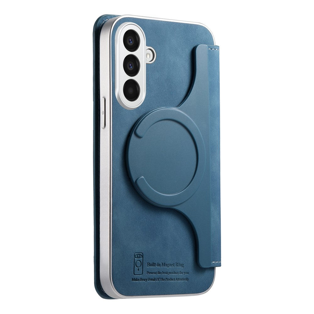 Til Samsung Galaxy A37 5G Læderetui Kryds Tekstur Aftagelig Magnetisk Telefon Cover Pung Stand