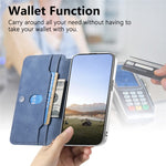 Til Samsung Galaxy A37 5G Læderetui Kryds Tekstur Aftagelig Magnetisk Telefon Cover Pung Stand