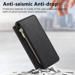Til Samsung Galaxy A08 5G / A08 4G / A07 4G Lædercover, Krydsstruktur, Aftageligt Magnetisk Telefoncover, Pungstativ
