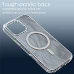 For iPhone 16 Pro Max Magnetic Case Foxtail Pattern TPU + Acrylic Shockproof Phone Cover