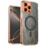 For iPhone 16 Pro Max Magnetic Case Foxtail Pattern TPU + Acrylic Shockproof Phone Cover