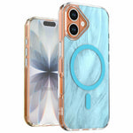 For iPhone 17 Magnetic Case Foxtail Pattern TPU + Acrylic Shockproof Phone Cover
