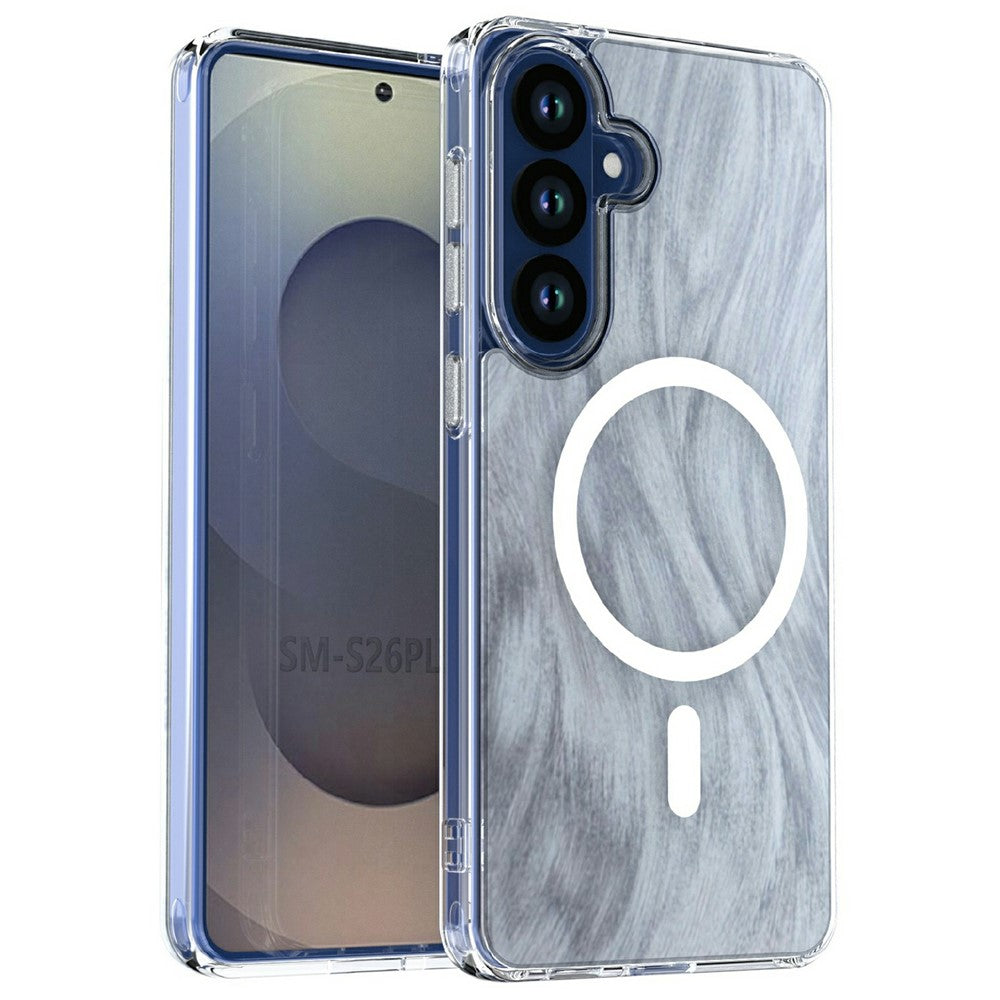Til Samsung Galaxy S26+ Magnetisk Cover Rævehale Mønster TPU + Akryl Stødsikkert Telefoncover