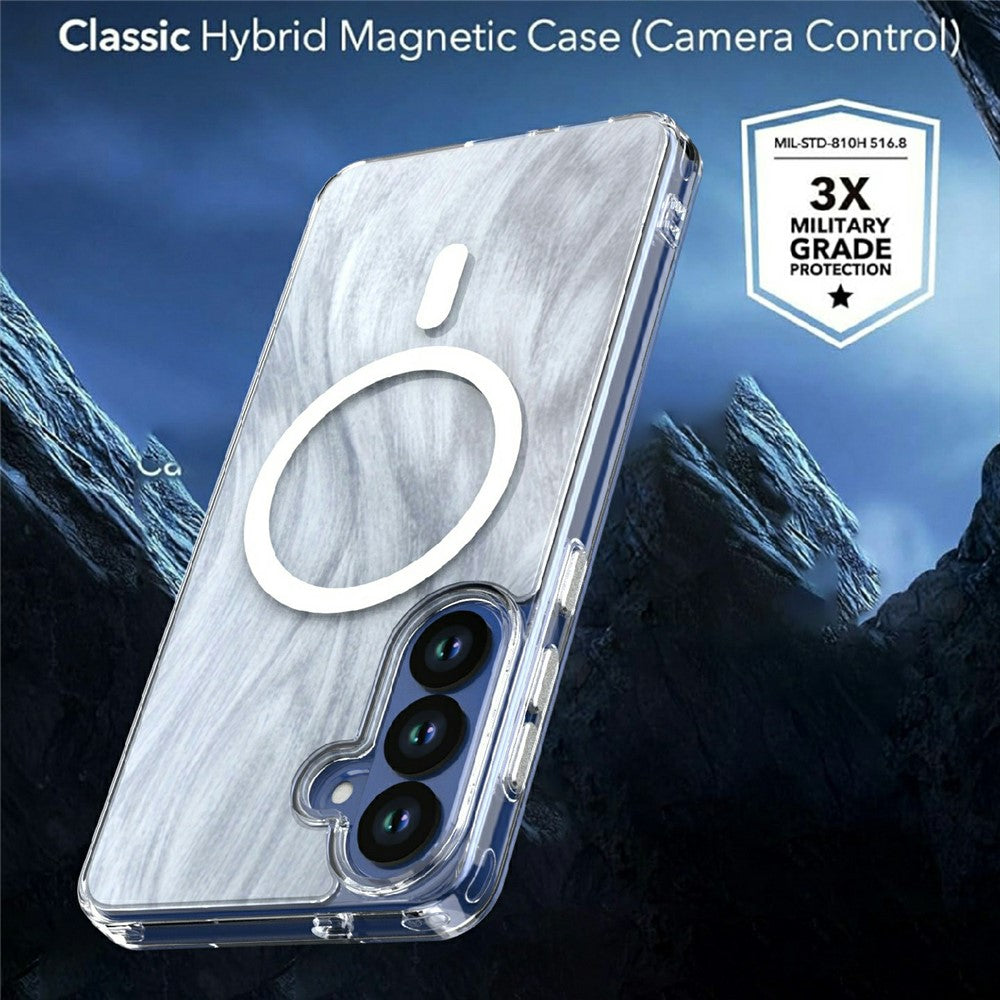 Til Samsung Galaxy S26+ Magnetisk Cover Rævehale Mønster TPU + Akryl Stødsikkert Telefoncover