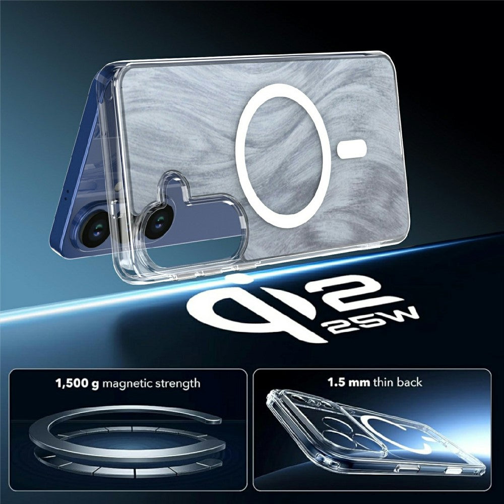 Til Samsung Galaxy S26+ Magnetisk Cover Rævehale Mønster TPU + Akryl Stødsikkert Telefoncover