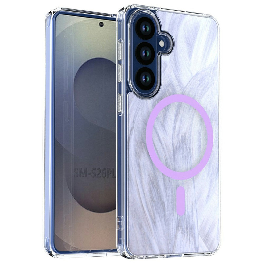 Til Samsung Galaxy S26+ Magnetisk Cover Rævehale Mønster TPU + Akryl Stødsikkert Telefoncover