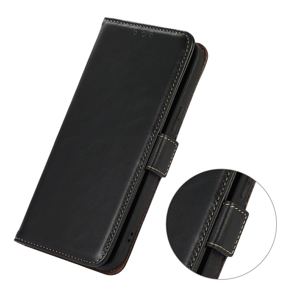 For Oppo Find X9 Ultra 5G Case RFID Blocking Genuine Cow Leather Wallet Phone Cover